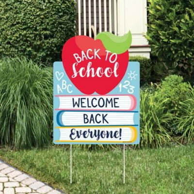 Back to School - Party Decorations - First Day of School Classroom Welcome Yard