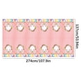 thumbnail image 3 of Easter Party Tablecloth, Holiday Background Wall Decor for Table Setting, Spring Celebration, 3 of 7