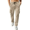 thumbnail image 5 of Mens Dress Pants Slim Fit Cargo Pants For Men Resistant Work Pants Big And Tall Solid Workout Pant 2024 Athletic Hiking Long Pant With Pocket Fall, 5 of 8