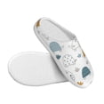 thumbnail image 3 of KLL Cute Doodle Turtles Pattern Adult Unisex Cozy Slippers,Fuzzy Slip-on Slippers TPR Sole Slippers Comfort Plush Home Footwear for Indoor & Outdoor-39/40, 3 of 7