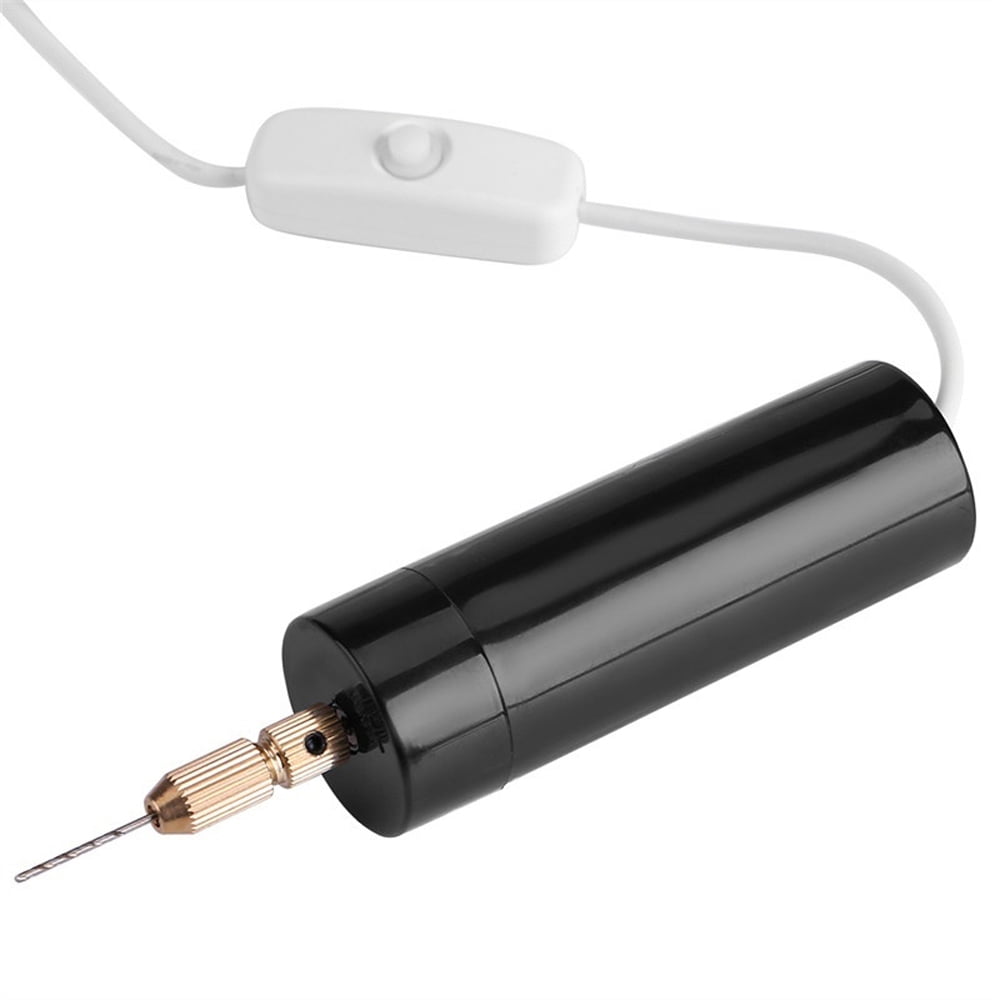 Mini Electric Drills Handheld Micro USB Drill w/3pc Bits Diy Craft Tools S1N7 