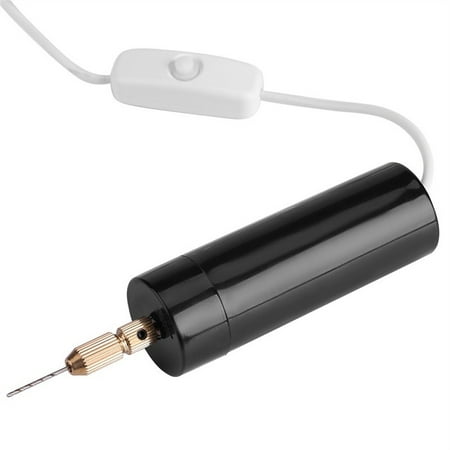 Portable Mini Electric Drills Handheld Micro USB Drill with 3pc Bits Diy Craft