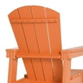 thumbnail image 6 of WestinTrends Malibu Kids Outdoor Adirondack Plastic Patio Chair (Set of 4), Orange, 6 of 14