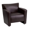 thumbnail image 1 of HERCULES Majesty Series Brown Leather Chair, 1 of 9