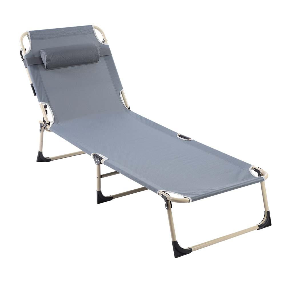 HERCHR Portable Folding Outdoor Camping Lounge Beach ...