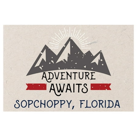 

Sopchoppy Florida Souvenir 2x3 Inch Fridge Magnet Adventure Awaits Design