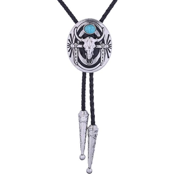 Western 3D Cowboy Hat bolo tie- Fashion Vintage Cowboy Knight Boots Bola tie for Men
