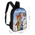 thumbnail image 2 of Zootopia-theme Backpack, Campus style schoolbag Bookbag with Adjustable Shoulder Straps And Large Zip Compartment, Unisex Travel Bags.17”, 2 of 6