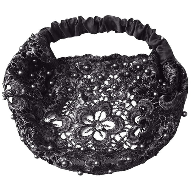 Set de elegantes diademas anchas con cuentas florales para mujer. Accesorios de moda para el cabello, perfectos para atuendos informales.