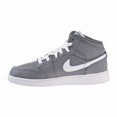 thumbnail image 4 of Air Jordan 1 Mid BG Big Kids Shoes Cool Grey/White/white 554725-036, 4 of 6