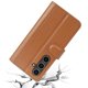 thumbnail image 5 of For Samsung Galaxy S24 FE Case Genuine Split Leather Phone Cover with Wallet Stand - Blue, 5 of 5