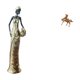 thumbnail image 5 of Figura de escritorio,Figuritas africanas,artesanías,artículos de escritorio coleccionables,Estatua de dama tribal,pieza de arte para decoración del hogar,Figura de caballo,Adorno de, 5 of 8