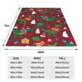 thumbnail image 3 of Sikiie Dinosaur Christmas Happy New Year Ultra-Soft Micro flannel Blanket Luxury All Seasons Warm Blanket for Bedding Sofa and Travel (4 sizes)-40"x30", 3 of 7