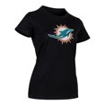 thumbnail image 3 of NFL Playera Aficionado Básica Miami Dolphins Negro para Mujer, Talla Chica, 3 of 5