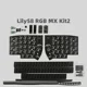 thumbnail image 1 of Kit de teclado dividido inalámbrico Lily58, intercambio en caliente ergonómico personalizado a través de programación, teclado dividido de diseño de 15 capas para MX/interruptor bajo, 1 of 5