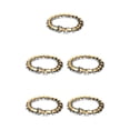 thumbnail image 3 of Thinsony Distinctive Gothic Punk Dragon Scale Bangle 48 inches Cool and Contemporary Light Gold 8.26 Inch 5Set, 3 of 6