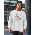 thumbnail image 2 of Cat Squad Ii Sweatshirt Men -June Erica Vess Designs, Male 5X-Large, 2 of 4