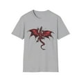 thumbnail image 2 of Dragon Creature Climbing Novelty Japanese Flying Dragon Unisex T-Shirt, 2 of 4