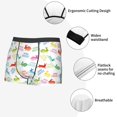thumbnail image 3 of Yiaed Happy Easter Rabbit Print Men's Soft Cotton Boxer Shorts Breathable Boxers Underwear Moisture-Wicking Underwear Stretch Boxer Briefs for Man-X-Large, 3 of 5