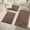 Brown, variant on Aonewoe Bath Mat Sets 3 Piece Microfiber Bathroom Mat Sets Water Absorbent Washable Non Slip Bath and Toilet Rug Set for Bathrooms Decor(Gray)