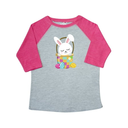 

Inktastic Easter Bunny Little Bunny Easter Eggs Basket Gift Toddler Boy or Toddler Girl T-Shirt
