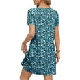 thumbnail image 4 of UVN Summer Dresses for Women V Neck Short Sleeve T Shirt Dress Casual Beach Sundress with Pockets, 4 of 8