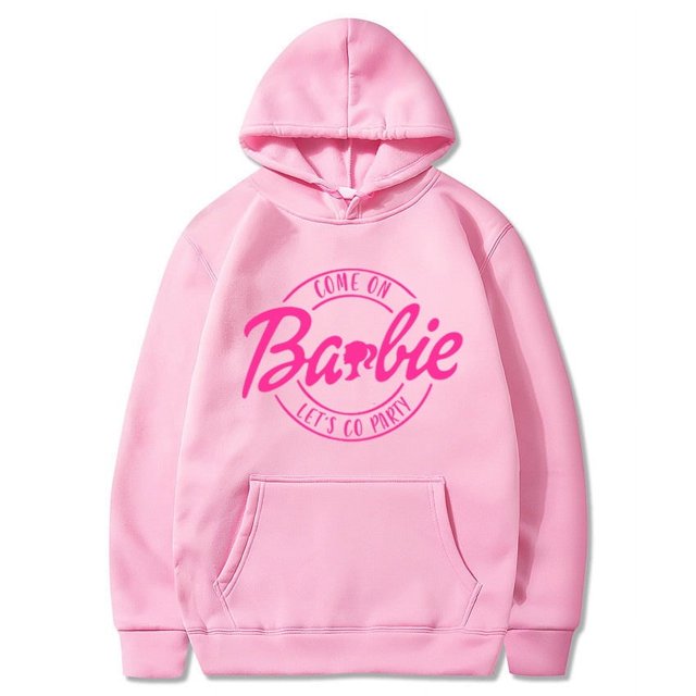 Barbie Let S Go Printed Pattern Ebay Plus Fleece Sweatshirt Hoodie