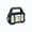 Black A, variant on Multi-Function Outdoor Work Light with Solar Rechargeable Battery, USB Charging, Water-Resistant Build, Handheld Portable Camping & Emergency Lamp