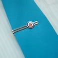 thumbnail image 2 of Minnesota State Flag Round Tie Bar Clip Clasp Tack Silver Color Plated, 2 of 5