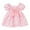 Light Pink, variant on Hihipz Toddler Girls Dresses Puff Sleeve Oversized Bow Floral Print Dress Kids Girls Stylish Everyday Wear Photoshoots Outdoor Dresses,2 -3 Years