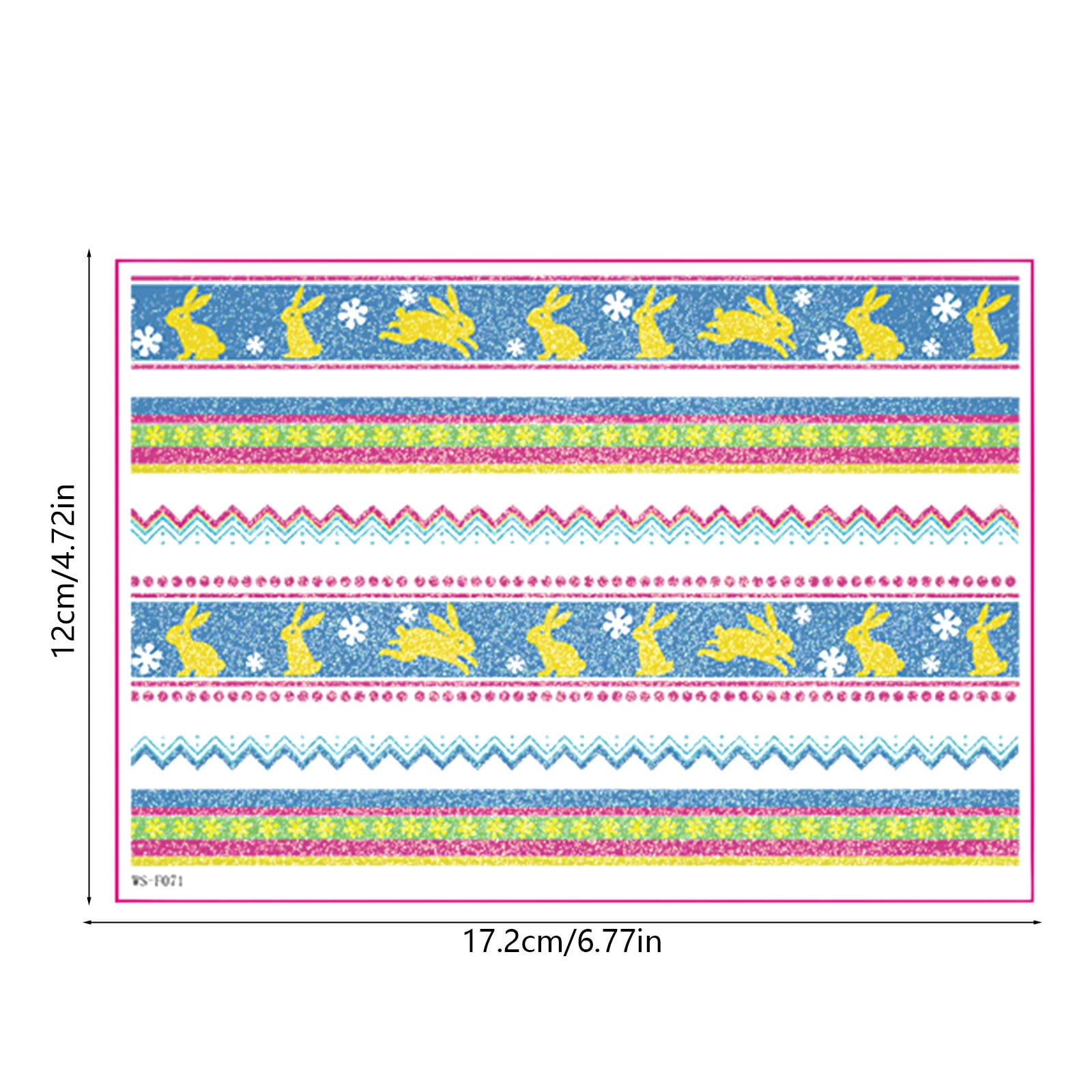 DAMAI Easter Eggs Tattoo Stickers Easter Art Decals Funny Colorful Stickers Cute Rabbit Chick Flower Stars Eggs Tattoo Art Design Decals DIY Party Decoration Supplies for Eggs