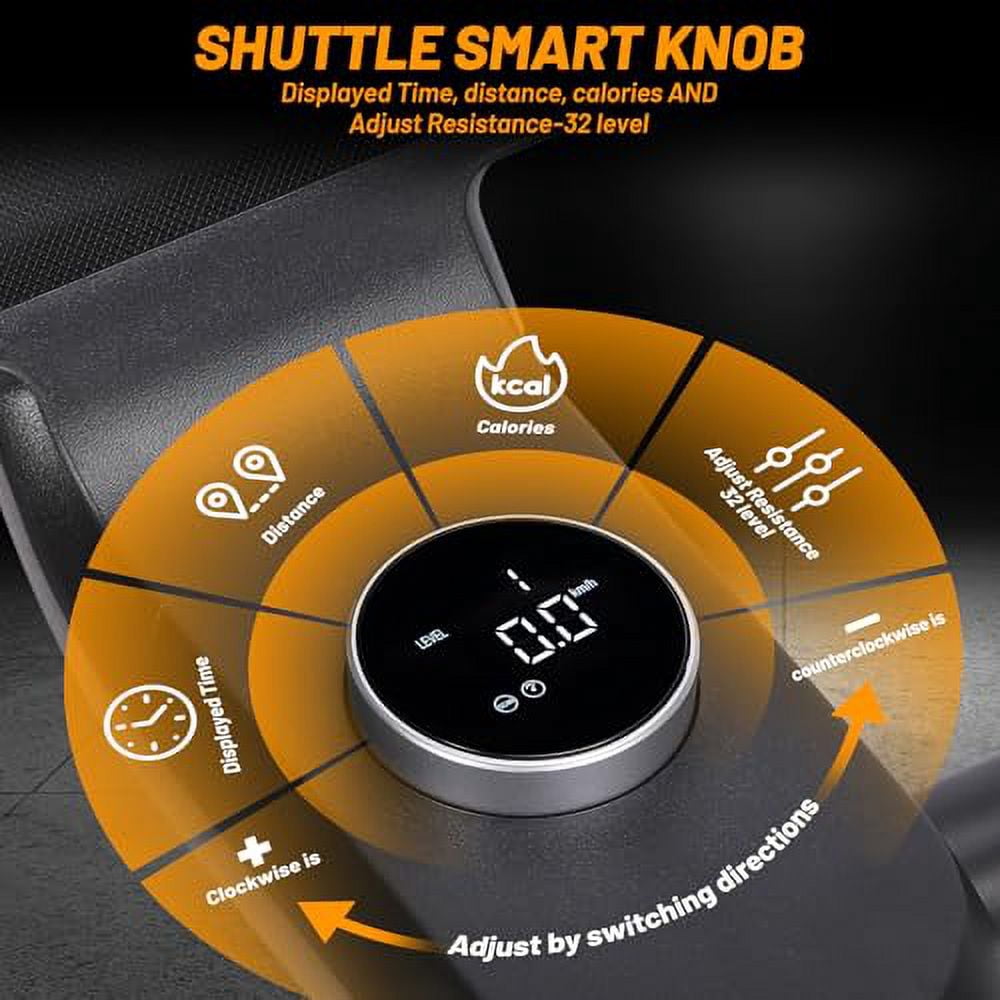Electromagnetic Control Stationary Bikes for Home Cardio,Indoor Cycling Bike with Shuttle Smart Knob,Magnetic /Brake Pad, Low Noise with App