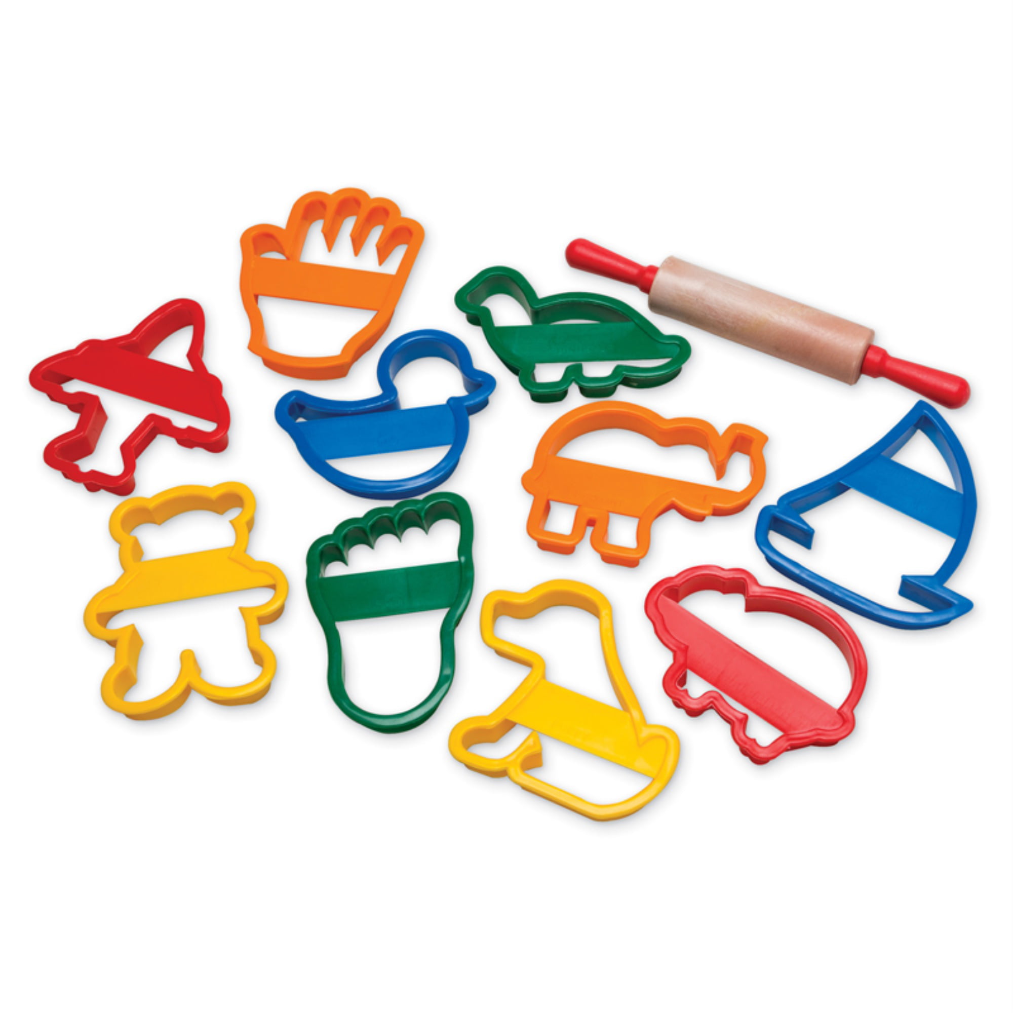 Dough Kids Tools Play Set Modelling Doh Clay Craft Rolling Pins Cookie Cutters 