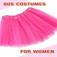 thumbnail image 3 of 70s 80s Fancy Dress Costumes Accessories Set ,6 in 1 Adult Fancy Tutu Skirt Set for Cosplay Party Theme Party, 3 of 6