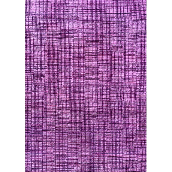 Ahgly Company Indoor Rectangle Abstract Purple Modern Area Rugs, 7' x 9'