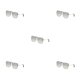 thumbnail image 2 of Gafas de sol cuadradas Minnieouse para mujer multicolores de resina, 2 of 6