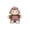 Brown#011, variant on Adorable Monkey Plush Pillow, Cute Stuffed Animal Lumbar Support Cushion with Leaf Detail, Soft Backrest for Sofa Chair Bed Office Car Seat, Brown