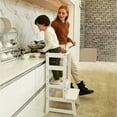 thumbnail image 6 of SDADI LT05W Mother's Helper Adjustable Height Kids Kitchen Step Stool, 6 of 7