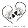 thumbnail image 2 of Auriculares IEM Auriculares con cable para monitoreo de escenario (Harman sin micrófono) Plata, 2 of 9