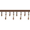 Wrights Self-Adhesive Diamond Bead Trim-Brown