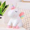 thumbnail image 2 of Unicornio Animal de peluche Juguetes de peluche Regalos para niñas con alas de arco iris Blanco 12 pulgadas JFHHH pequeña, 2 of 5