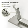 thumbnail image 5 of Self Adhesive Wall Hooks for Hanging: Extra Strong 13 LB, Hook for Coat, Towel in Bathrooms, Shower, Kitchen, Wall, Door Hook, Brushed Gold 4 Pack, 5 of 6