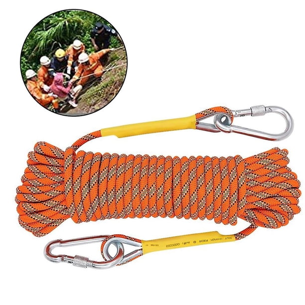 SHAR Static Climbing Rope Accessory Equipment Escape Rope (10m) Orange ...
