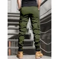 thumbnail image 4 of Pantalones Cargo Para Hombre Joggers Elegantes E Informales,Negro,M(32), 4 of 9