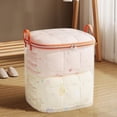 thumbnail image 5 of Hvmvliv 1Pc Clothes Organizer Clothes Storage Bags, Clear Storage Containers with Reinforced Handle, Sturdy Zipper, Closet Organizer for Blanket, Comforter, Pillow, Bedding Beige, 5 of 6