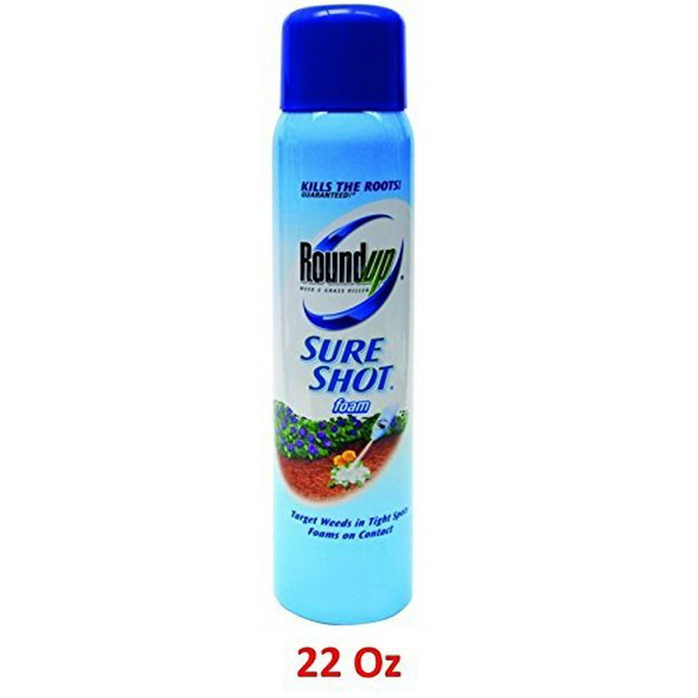 Roundup Weed & Grass Killer Sure Shot Foam Spray, 22Ounce (Not Sold in