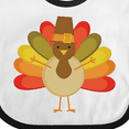 thumbnail image 4 of Inktastic Thanksgiving Pilgrim Turkey Holiday Boys or Girls Baby Bib, 4 of 4
