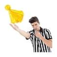 thumbnail image 4 of 6 Pieces Penalty Flag Football Challenge Flags Football Referee Flag Sports Fan Tossing Flags Party, 4 of 5
