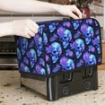 thumbnail image 7 of Haiem cool crystal Skull flower Print Toaster Covers 2 Slice Wide Slot,Bread Dust Cover & Fingerprint Protection,Bread Machine Cover,Appliance Covers, 7 of 7
