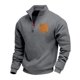 thumbnail image 2 of pstuiky Camisas casuales de manga larga para hombre, Sudadera con capucha informal de manga larga con cuello alto y media cremallera para hombre, color sólido, transpirable m, 2 of 7